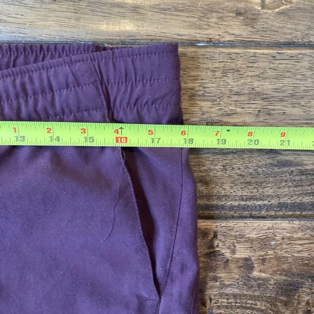 Nike Burgandy Mens Track Pants Medium Drawstring Mesh Lining